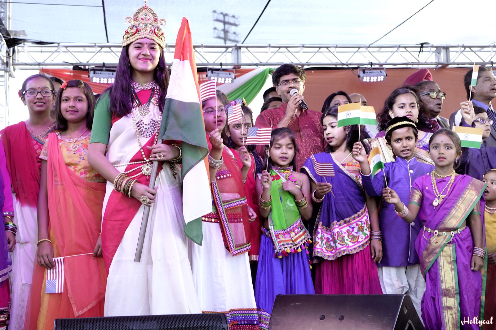 Families gathered at the IALA India Day Mela